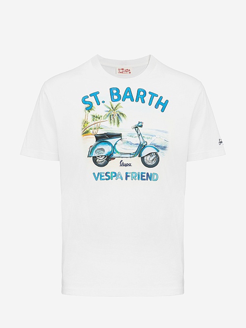 Футболка муж MC2 Saint Barth TSHM001 05761D SB VESPA FRIEND 01N - 0