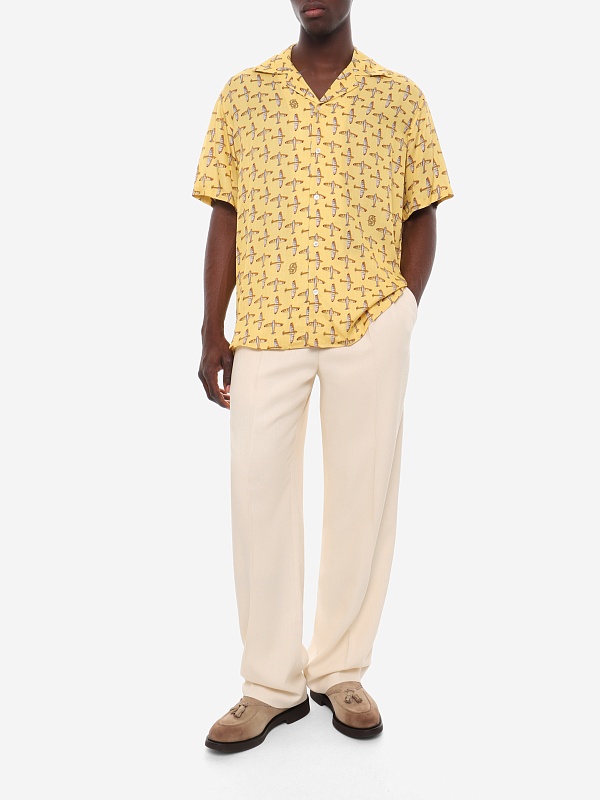Рубашка муж Drôle de Monsieur J-SH230-VI028-YL YELLOW - 1