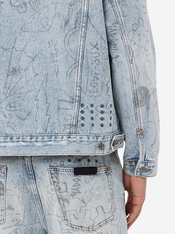 Куртка джинсовая муж Ksubi MSP25JK005 DENIM - 4