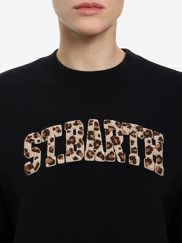 Толстовка жен MC2 Saint Barth STDW001 01446I STB LEOPARD TERRY 00 EMB - 4