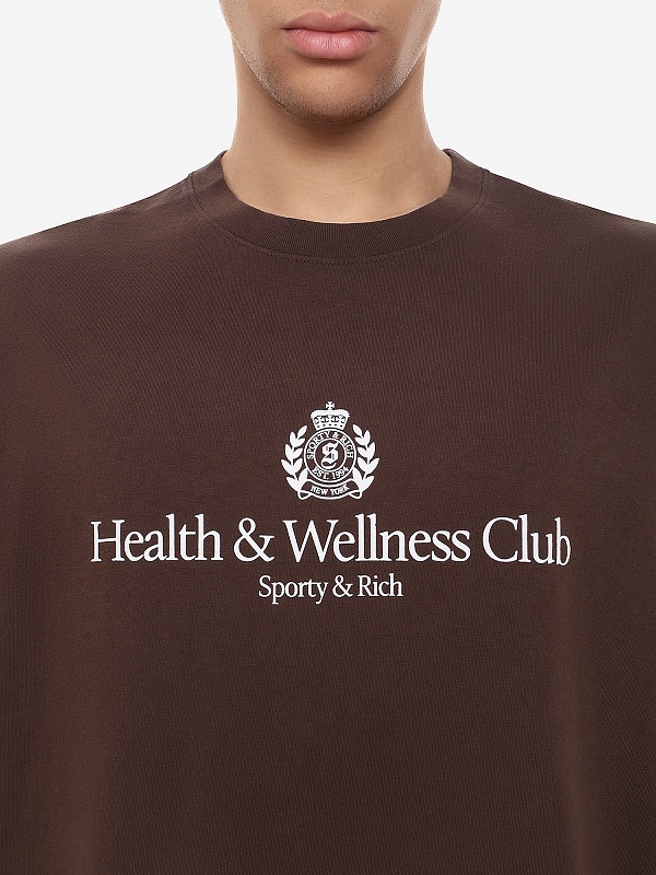 Футболка муж Sporty & Rich TO04365241BR03 Chocolate - 5