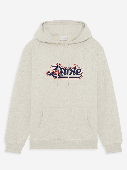 Худи муж Drôle de Monsieur I-HO189-CO127-HGRE HEATHER GREY - 0