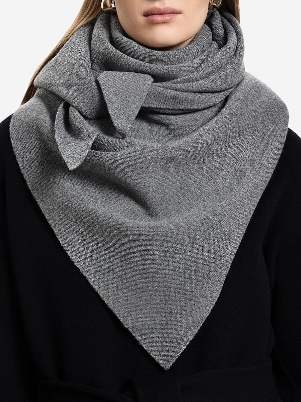 Шарф жен Officine Generale W25XACC862 HEATHER ANTHRACITE - 3