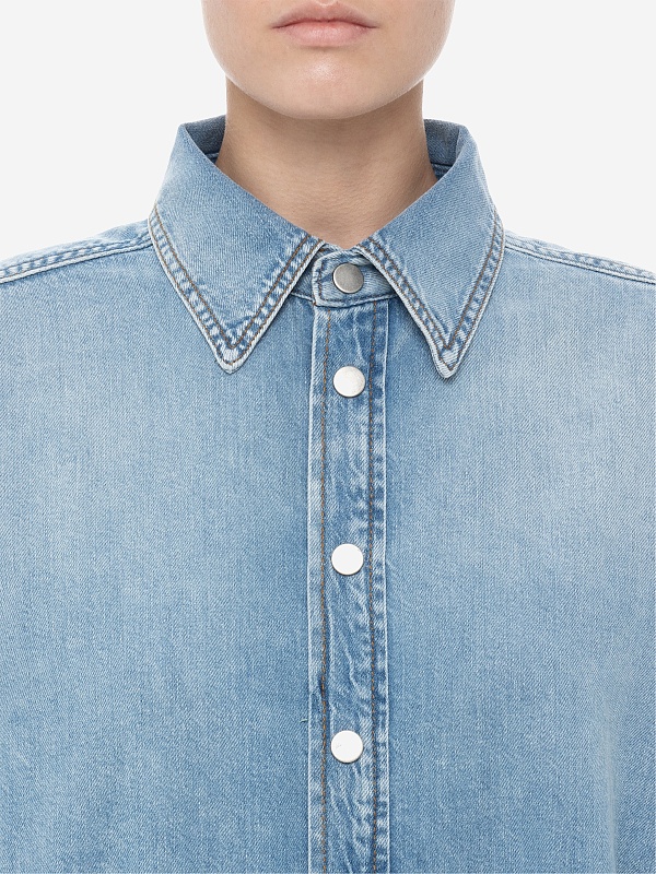 Рубашка жен Haikure HEW06080DF161 L0877 BLUE AQUA - 5