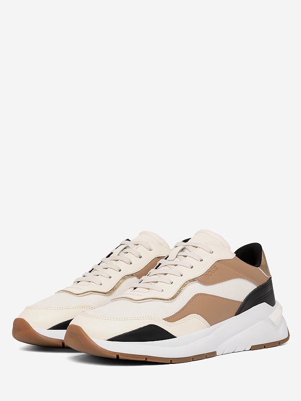 Кроссовки жен Hugo Boss 50517210 280 Open Beige - 3