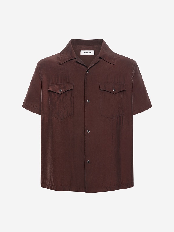 Рубашка муж Tonywack BF12SH007 BROWN - 0