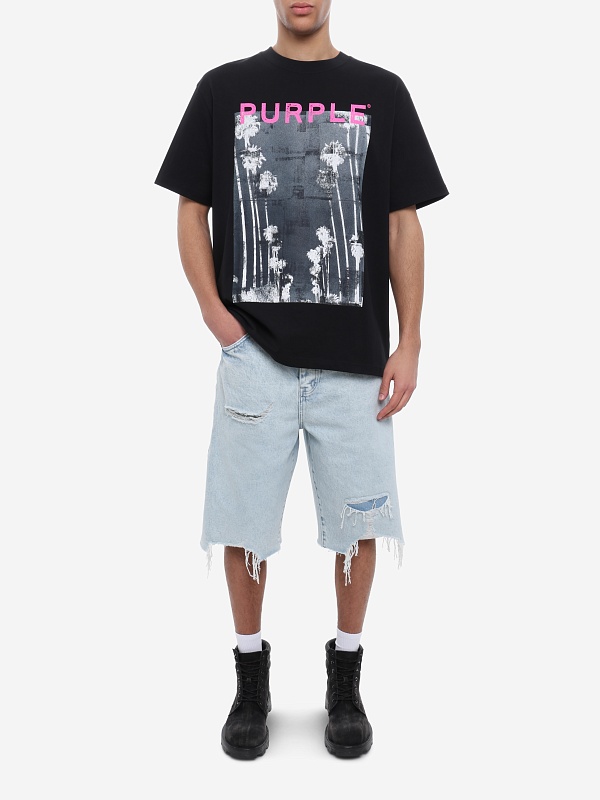 Футболка муж PURPLE P117-HBDC226 BLACK - 1