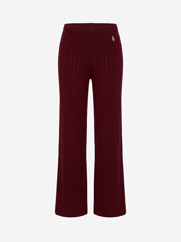 Брюки жен Sporty & Rich PA04975326RE02 Bordeaux White - 0