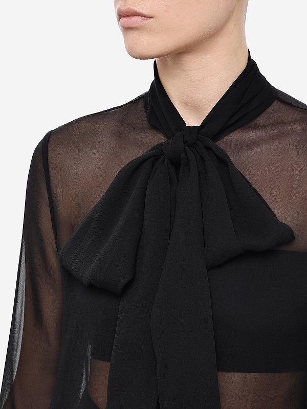 Блуза жен Saint Laurent 737227Y115W 1000 - 4