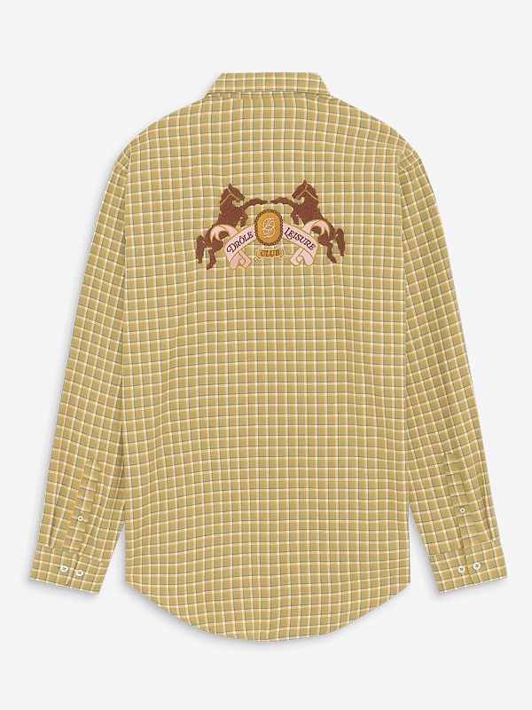 Рубашка муж Drôle de Monsieur I-SH237-CO227-KK KAKI - 1