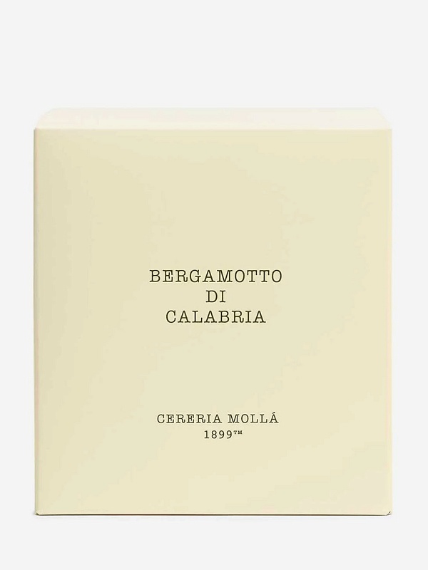 Свеча унисекс Cereria Molla 1899 6630 Bergamotto di Calabria XL, 3 фитиля 600г - 1