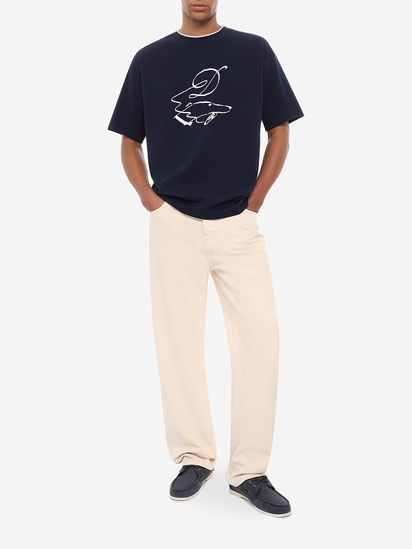Футболка муж Drôle de Monsieur L-TS332-CO002-NY NAVY - 1
