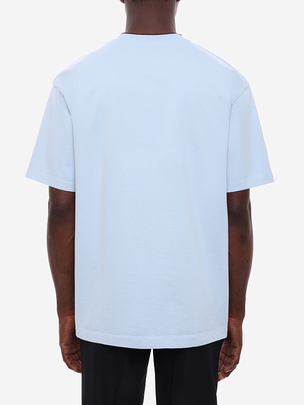 Футболка муж Drôle de Monsieur K-TS318-CO248-LBE LIGHT BLUE - 4