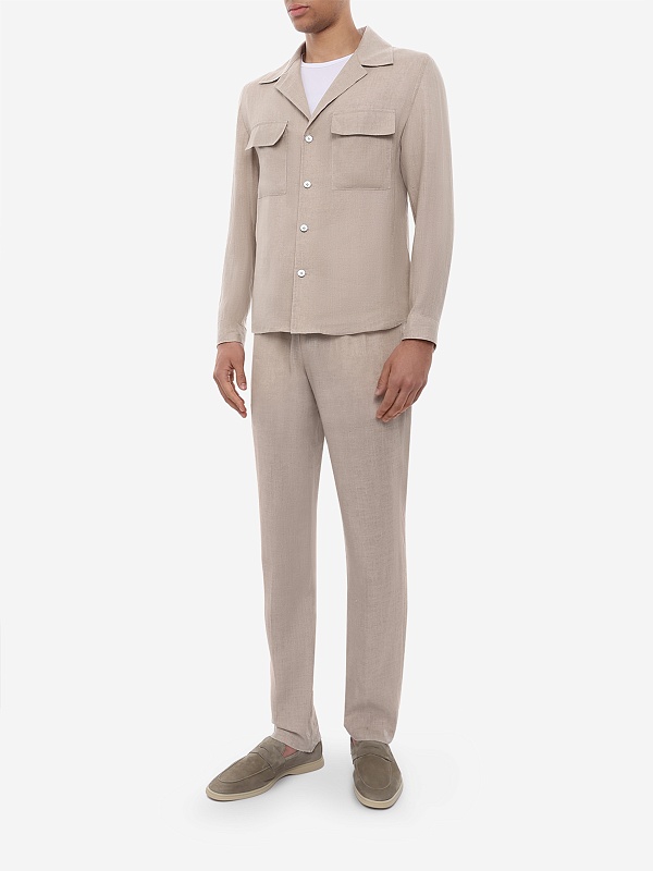 Рубашка муж Fefe Napoli GBOW90 BEIGE - 1