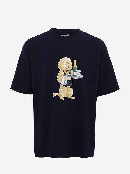 Футболка муж Drôle de Monsieur I-TS271-CO002-NY NAVY - 0