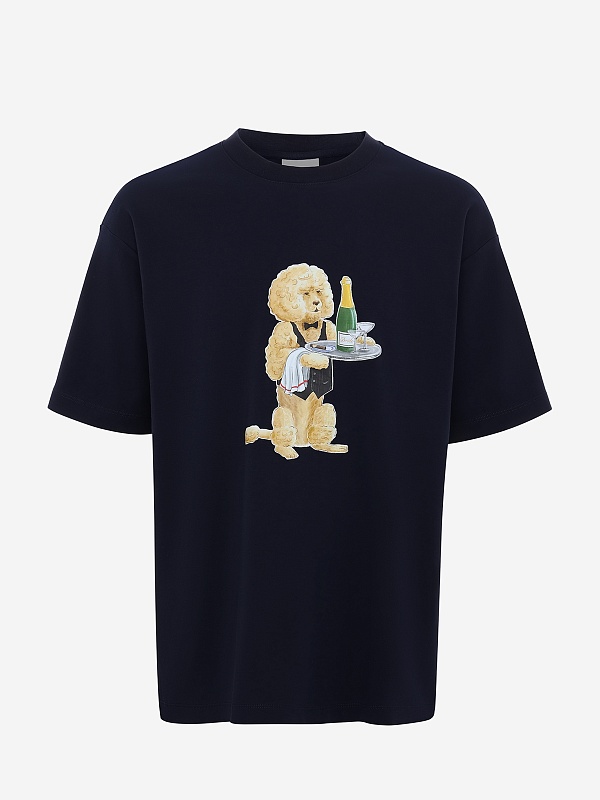 Футболка муж Drôle de Monsieur I-TS271-CO002-NY NAVY - 5