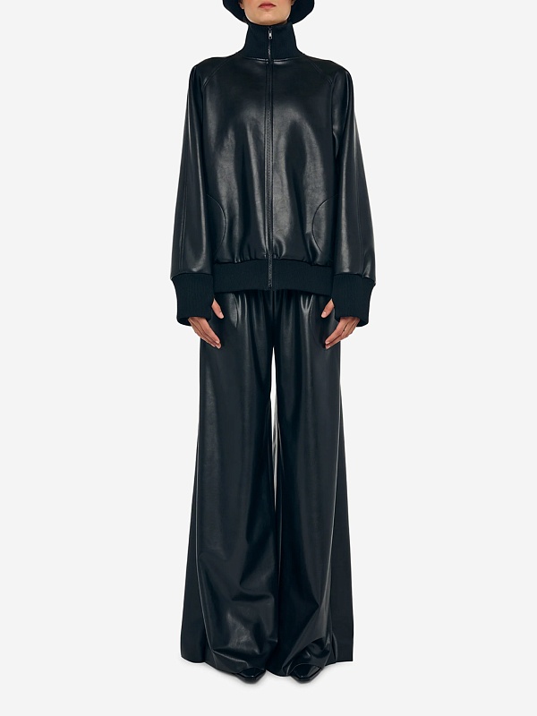 Куртка кожаная жен Norma Kamali ST3254LVR29001 BLACK - 1
