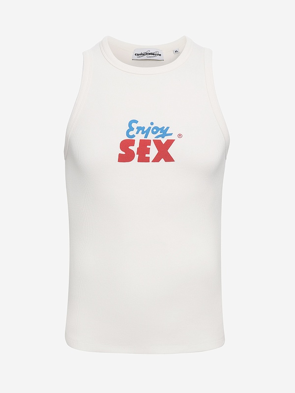 Майка муж Carne Bollente SS26TT0102 Off-White - 0