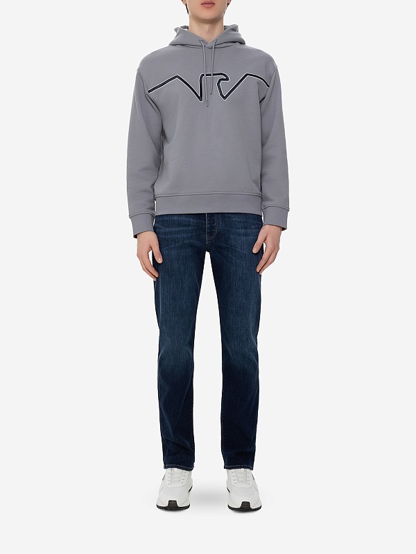 Худи муж Emporio Armani 6D1MD2 1JWPZ 06L0 GREY EAGLE - 2