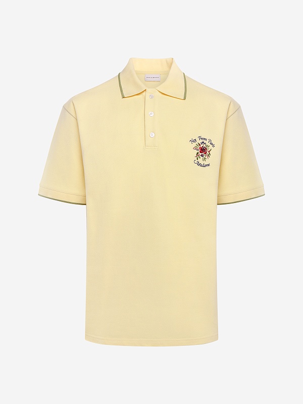 Поло муж Drôle de Monsieur J-PL161-CO264-LYL LIGHT YELLOW - 0