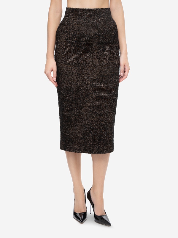 Юбка жен Noon by Noor 2239 D BLACK/CARAMEL - 2