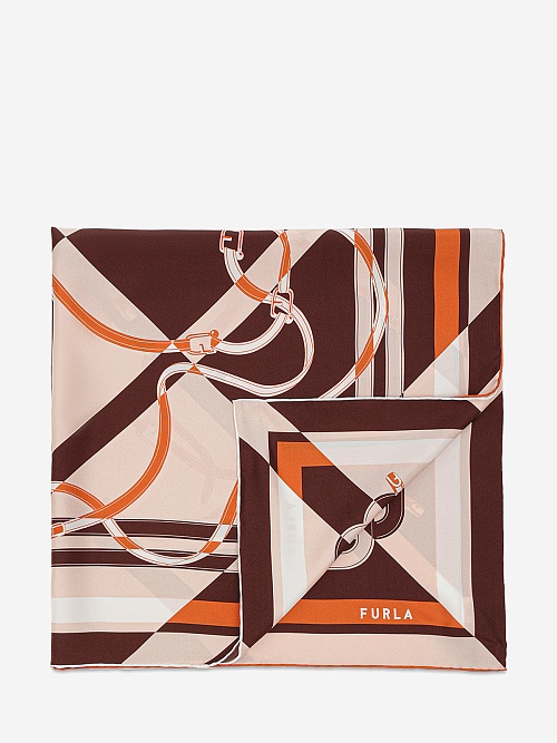 Платок жен Furla WT00021BX40814219S4401 CIOCCOLATO + PANNA - 0