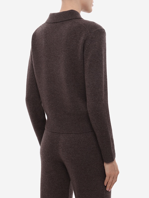 Поло с длинным рукавом жен Sporty & Rich WS07466302BR27 Toffee - 4