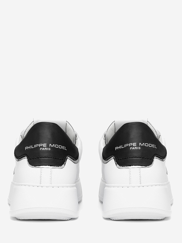 Полуботинки Philippe Model BTLD V010 TEMPLE LOW WOMAN VEAU_BLANC NOIR - 4