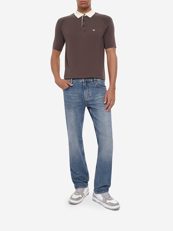 Поло муж Emporio Armani EM004622 AF25247 U6200 MAJOR BROWN - 1