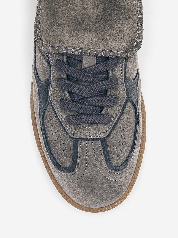 Кеды муж ALOHAS S100917-06 Suede Dark Grey - 5
