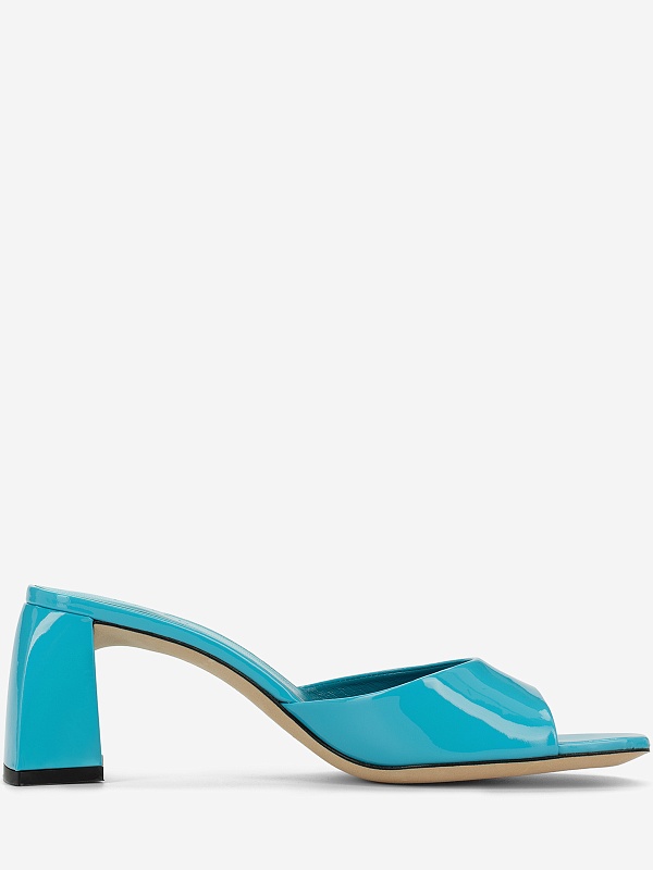 Босоножки By Far 22FWROMYMAQAP Romy Aqua Patent Leather Aqua - 1