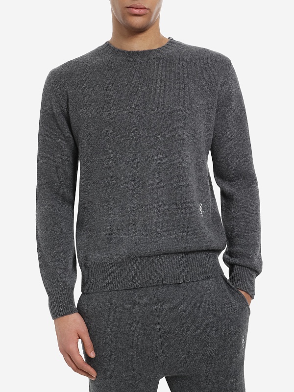 Свитер муж Sporty & Rich WS08362302GY04 Light Grey - 3