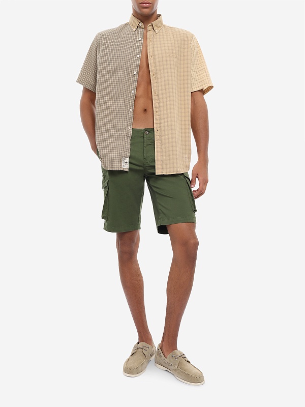 Шорты муж MC2 Saint Barth AERSJ3 COTTON 52 MILITARY - 1