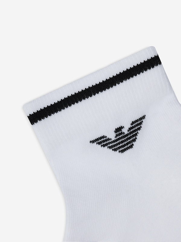 Набор (2 пары носков) муж Emporio Armani EM000538 AF18275 M0080 WHITE/BLACK - 2
