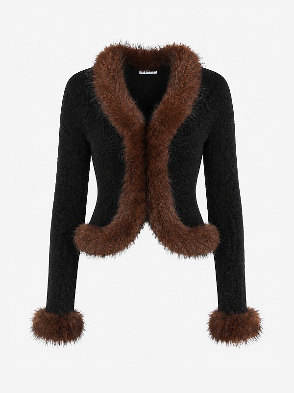 Кардиган жен Self-Portrait AW26-148C-B BLACK - 0