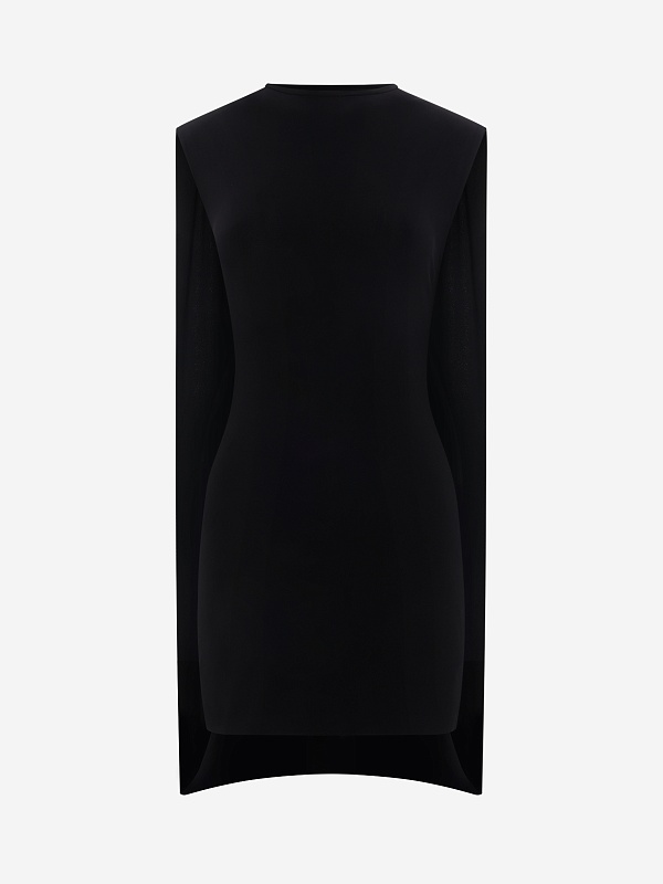 Платье жен Norma Kamali KK1263PLT80001 BLACK - 0