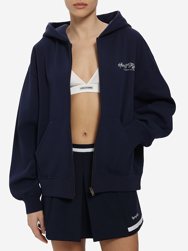 Толстовка на молнии жен Sporty & Rich ST08865264BL106 Dark Navy - 2