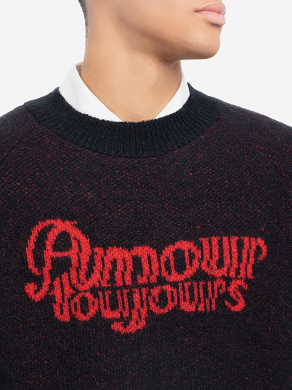 Свитер муж Carne Bollente AW25KNW0302 Black - 5