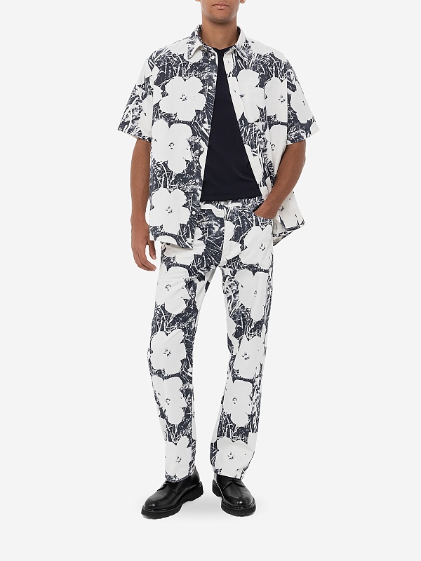 Рубашка муж Etudes Studio RELAXED SHIRT SS FLOWERS AOP Print - 2