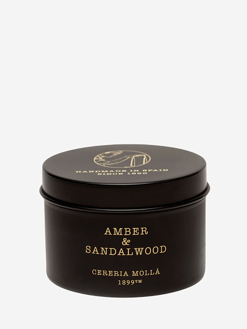 Свеча унисекс Cereria Molla 1899 TC5537 Amber & Sandalwood 90г - 0