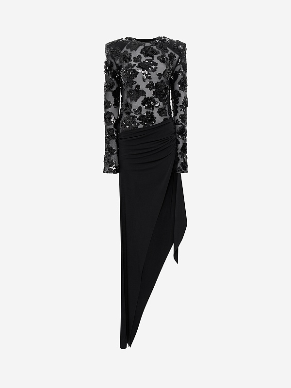 Платье жен Nissa RRS16262 BLACK - 0