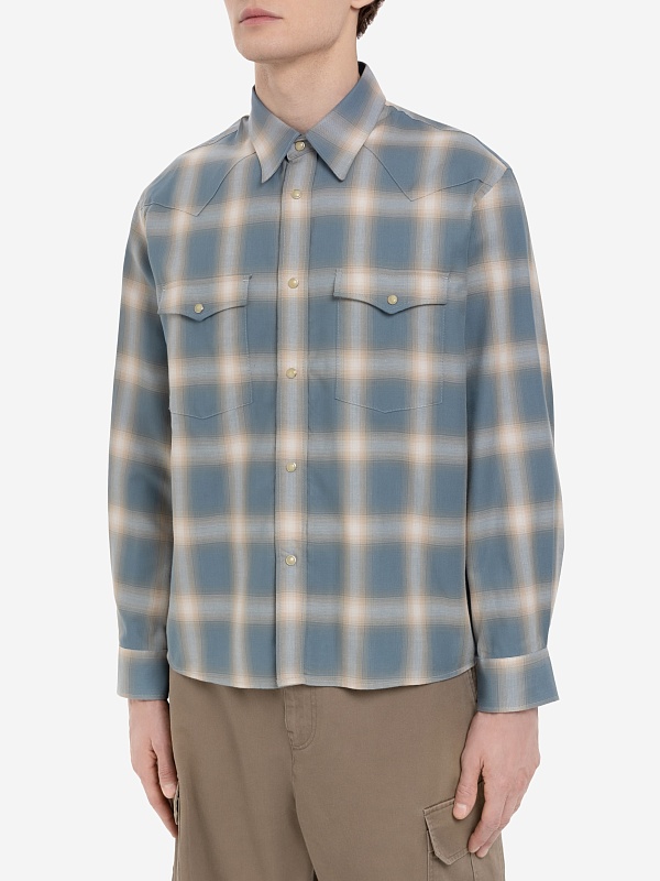 Рубашка муж Tonywack BD12SH04 SKY BLUE - 3