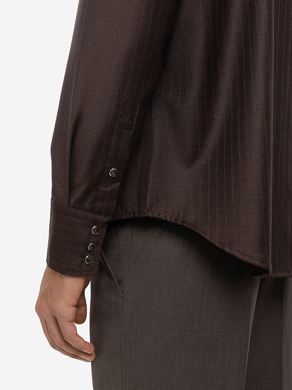 Рубашка муж Tonywack BE34SH27 SEPIA BROWN - 4