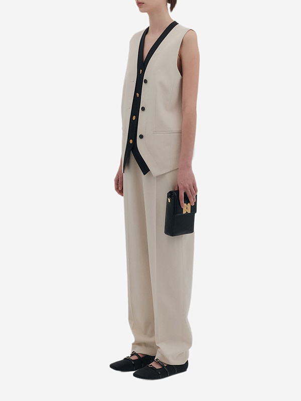 Брюки жен EENK EEB-1P351-PT01-IV Ivory - 1