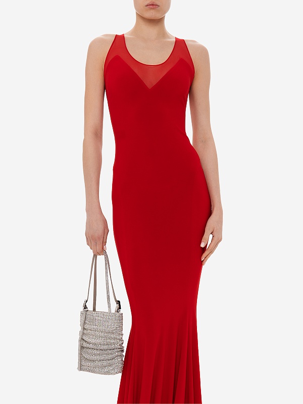 Платье жен Norma Kamali KK2243PM579946 TIGER RED - 5
