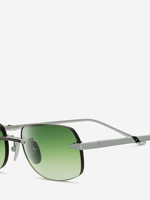 Солнцезащитные очки Leisure Society LS Meursault 12K Wht gold Green Gradient 54 18 145 - 3