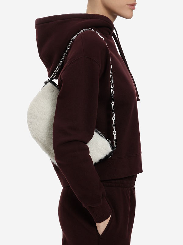 Сумка жен IRO WP112ARCXLFUR BEI09 BEIGE/BLACK - 5