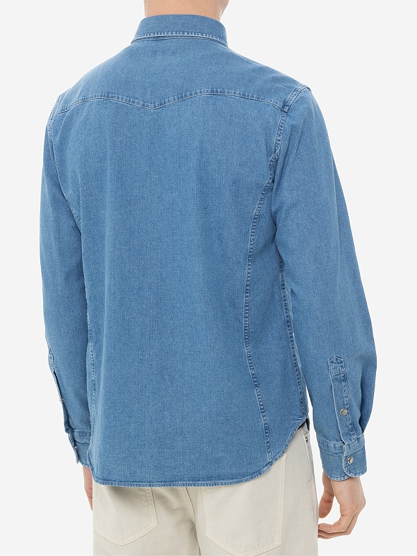 Рубашка муж Tom Ford HDS001-FMC032S23 HB700 WASHED INDIGO - 4