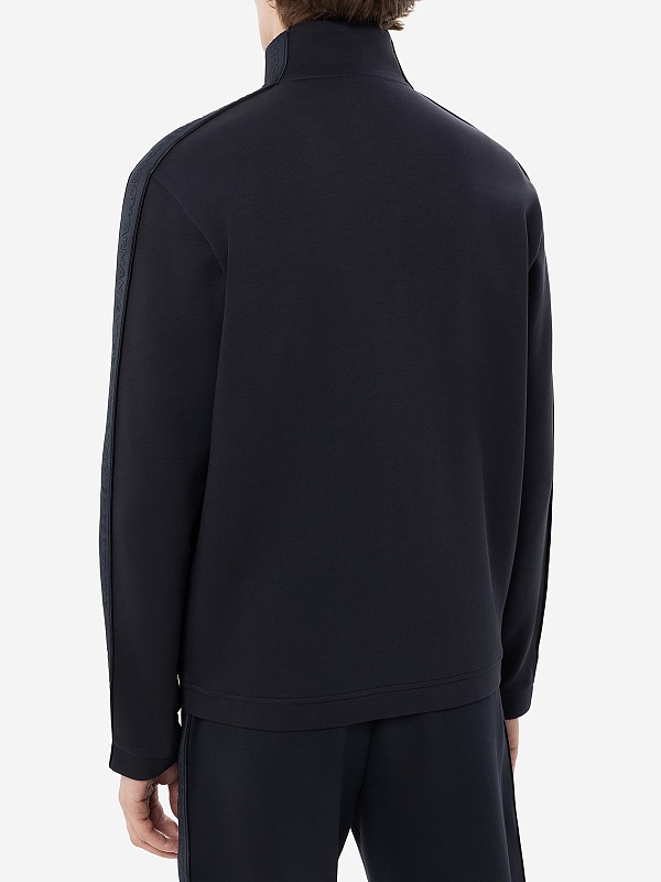 Толстовка на молнии муж Emporio Armani 3D1M69 1JHSZ 0920 BLU NAVY - 4