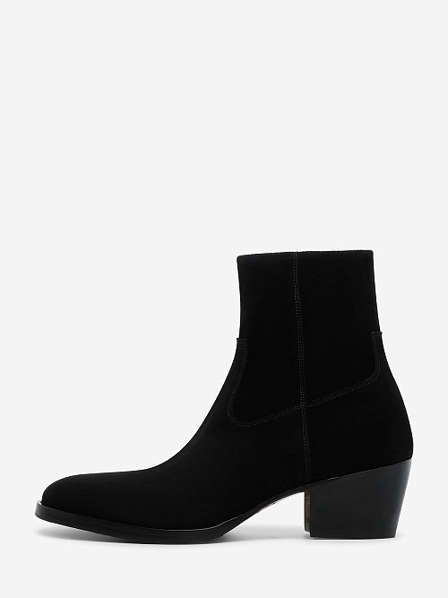 Ботинки муж ROBERTO di PAOLO Cowboyboots in black suede BLACK - 0